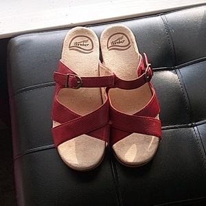 Dansko Sela Nubuck Sandal size 37 NEW